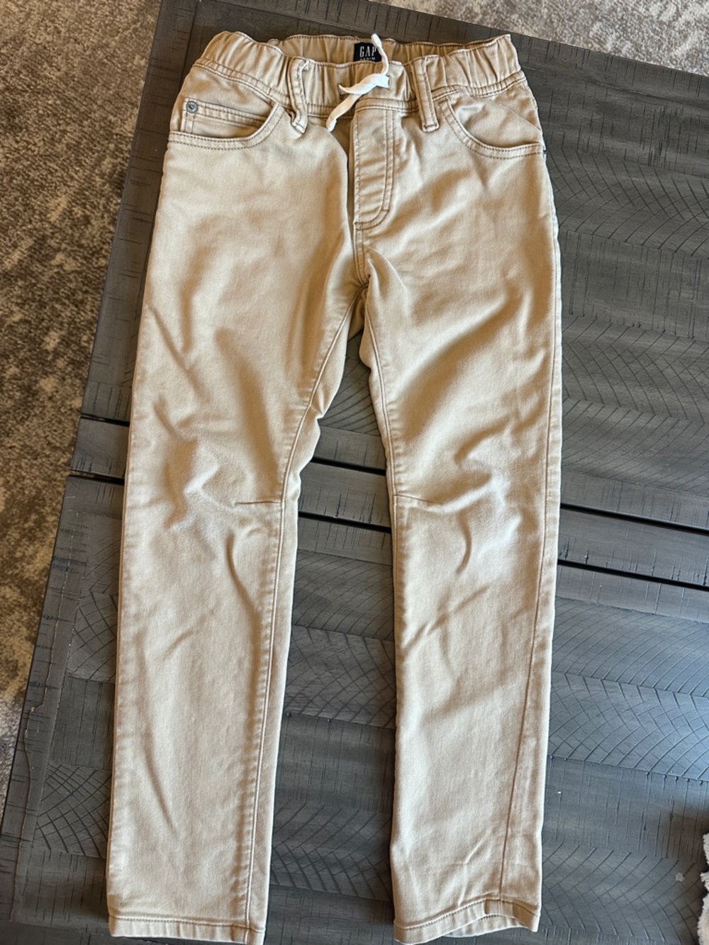 GAP Kids Beige/Tan Dress Stretch Slim Fit Pants